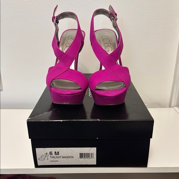 BCBG Hasura Women's Pink Platform Heels - Picture 1 of 9